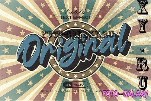 Original Text Effect Vintage Style - 91527890