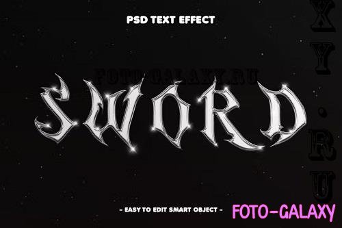 Sword Metal Layer Style Text Effect Text Effect - 6EWDBHQ
