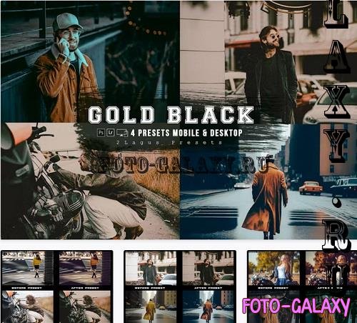 Gold and Black Lightroom Presets Mobile & Desktop - 2QU8QH7