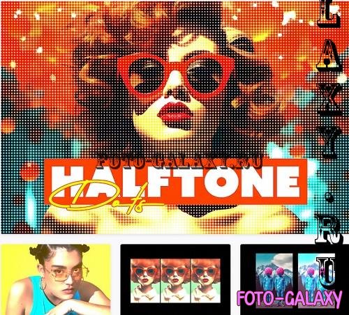 Halftone Dots Photo Effect - 91529827