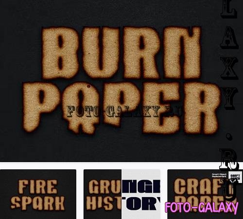 Burn Paper Text Effect - 9LPPKWK