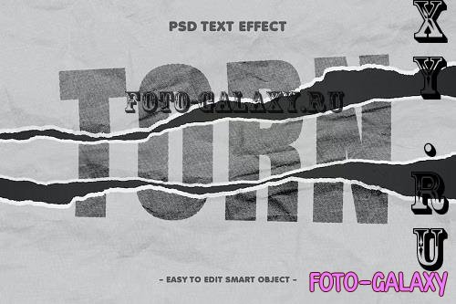 Torn Paper Psd Layer Style Text Effect - X3M45ZD