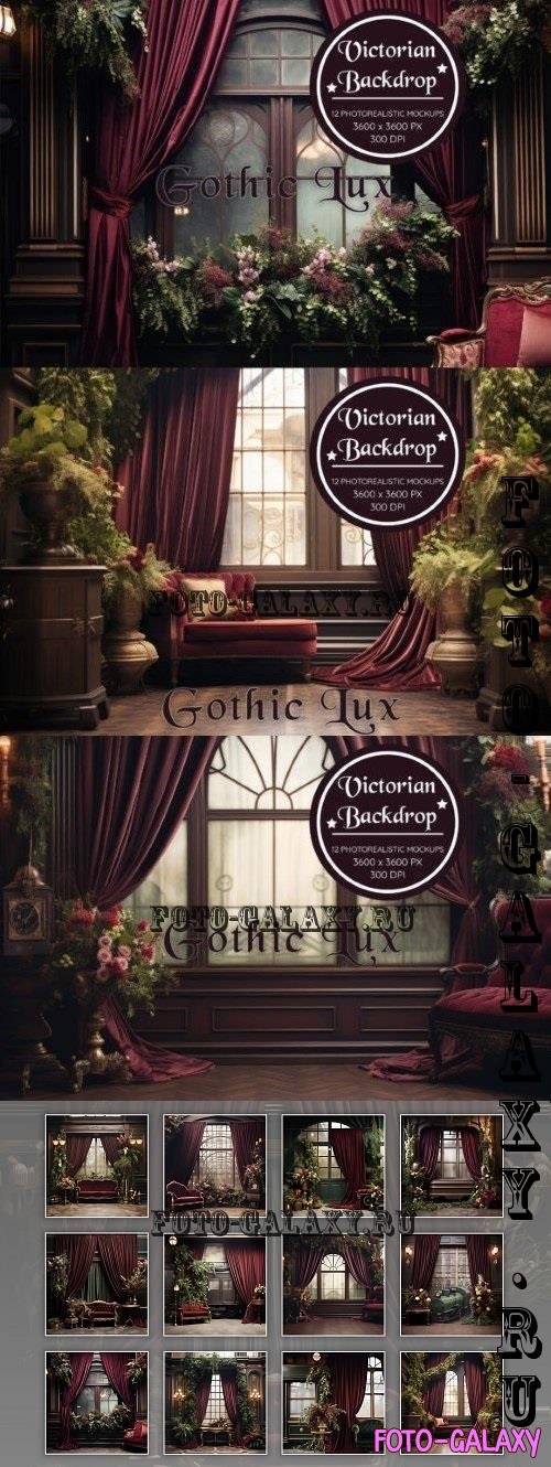 Victorian Backdrop | Gothic Luxury in Photorealism - 2894946