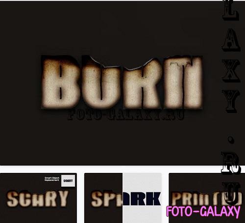 Burn Paper Text Effect - DS7GS8D