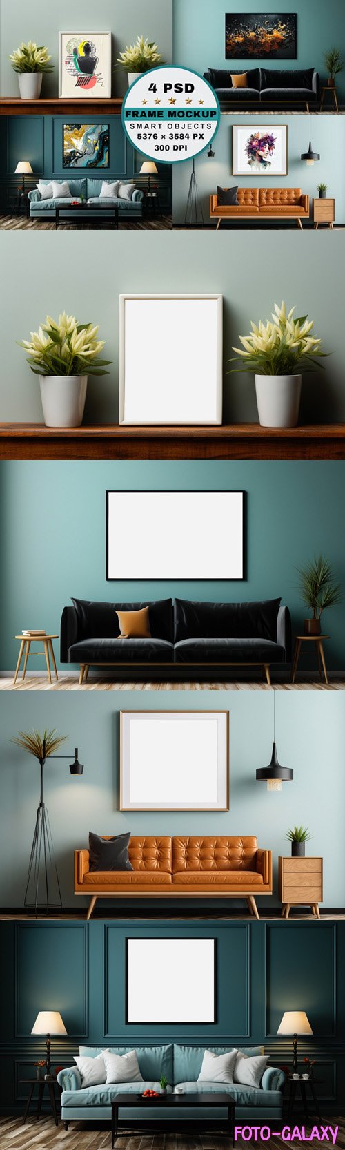 Gallery Wall Frame PSD Mockups Templates