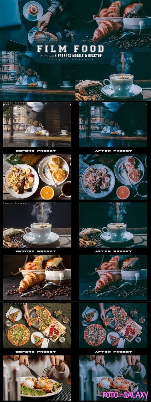 Film Food Lightroom Presets Mobile & Desktop