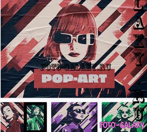 Oil Pop-Art Photo Effect - 91557009