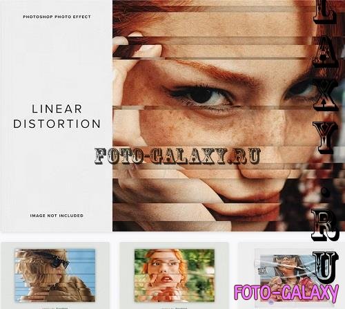 Linear Distortion PSD Photo Effect - GVYPQXS