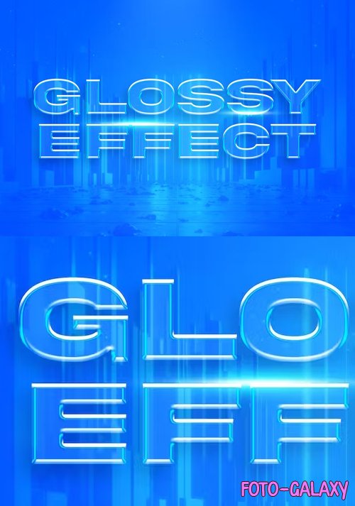 Glossy Text Effect
