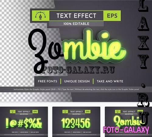 Zombie - Editable Text Effect - 91558654