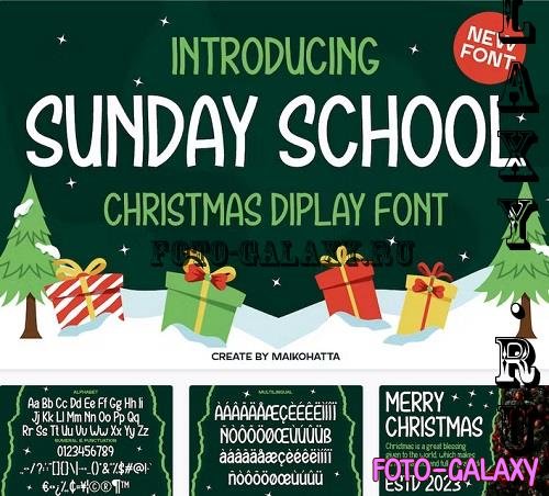 Sunday School - Christmas Display Font - Y2HY5P5