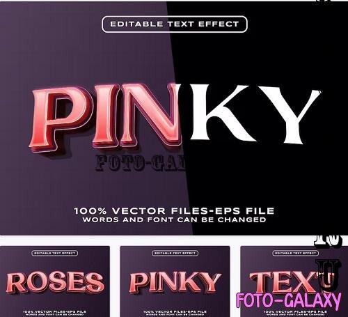 Pinky Editable Text Effect - STLUD7V
