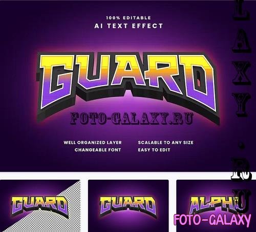 Guard Text Effect - LLXASJ4