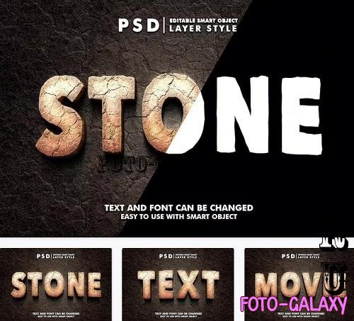 Stone Editable Text Effect - 5XRP652