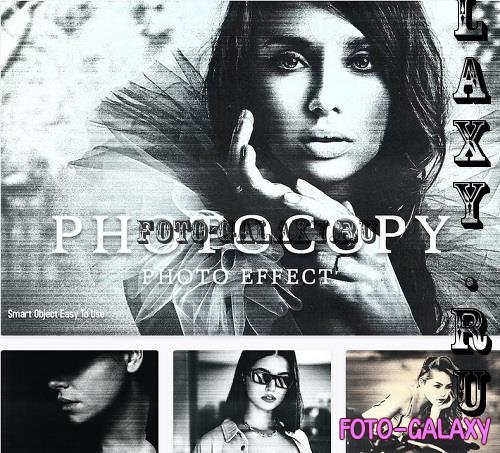 Photocopy Photo Effect - 91565133
