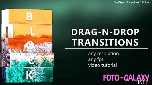 Drag-N-Drop Block Transitions 979334 - DaVinci Resolve Macros