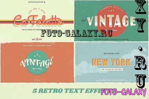 5 Vintage Retro Text Effects - NY7AKMR