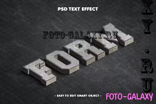 Perspective Concrete Texture Form Text Effect - YZQV3AZ