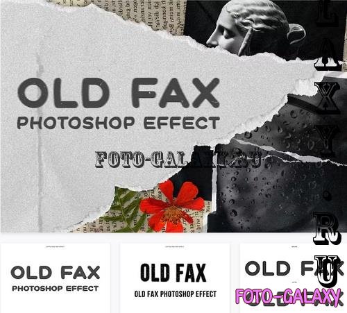 Old Fax Photoshop Text Effect - WE4KJJC