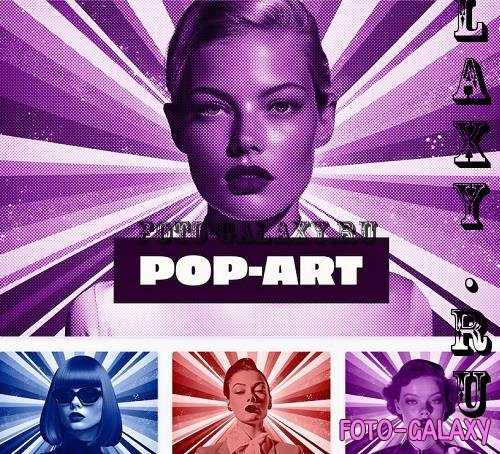 Pop-Art Halftone Photo Effect - 91584949