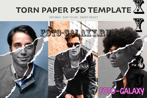 Torn Paper PSD Template - AJ7RXBQ