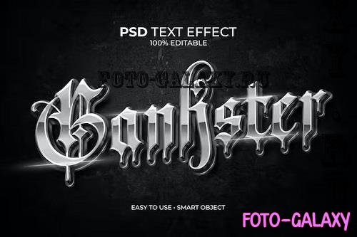 Gankster Metallic Text Effect - SYUL5FE