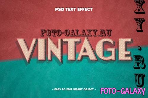 Retro Vintage Grunge Textured Text Effect - YL8SBHL