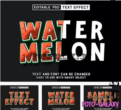 Watermelon Editable Text Effect - HYS9WK3