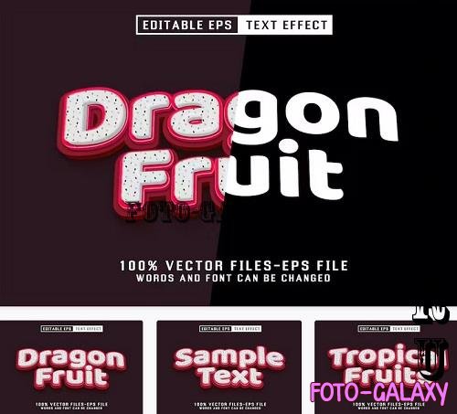 Dreagon Fruit Editable Text Effect - JVH75WW