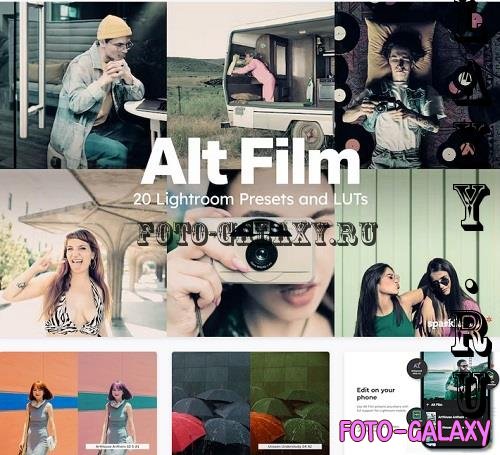 20 Alt Film Lightroom Presets LUTs - 91585714