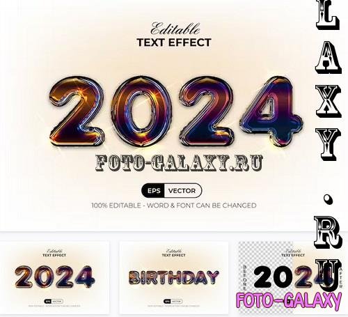 Balloon Text Effect 2024 Style - 91596601