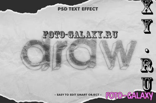 Draw Pencil Sketch Text Effect Layer Style - 85Y8JD7