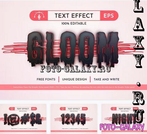 Gloom - Editable Text Effect - 91562910