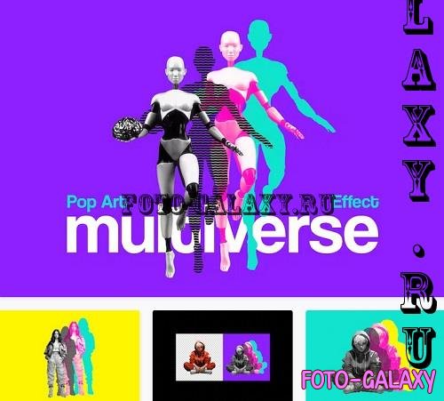 Multiverse Pop Art Photo Effect - 91603278