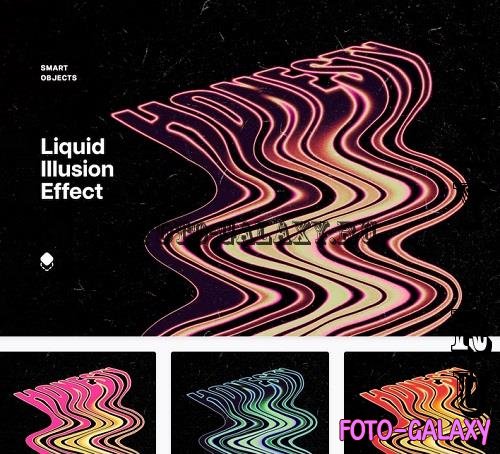 Liquid Illusion Text Effect - 91603298