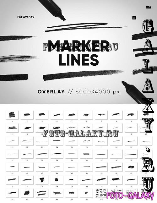 70 Marker Lines Overlay - 35808699