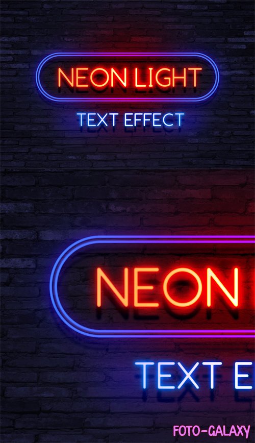 Neon Light Text Effect for Photoshop