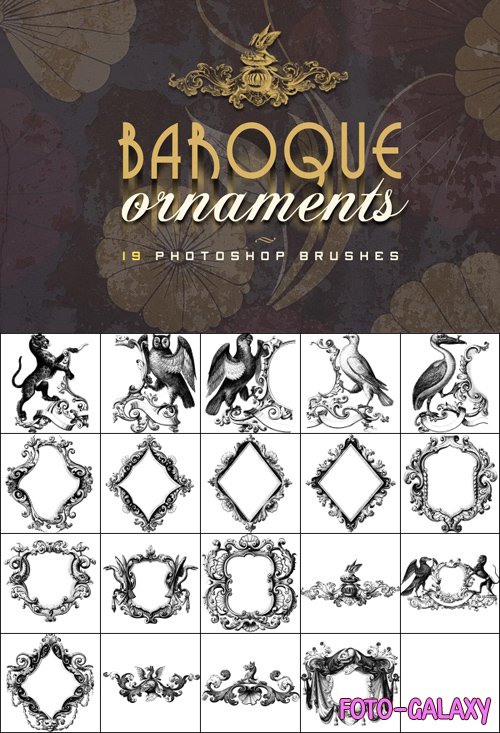 Baroque Ornaments Brushes for Photoshop [Vol.3]