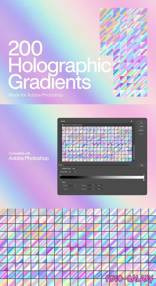 Holographic Gradients for Photoshop