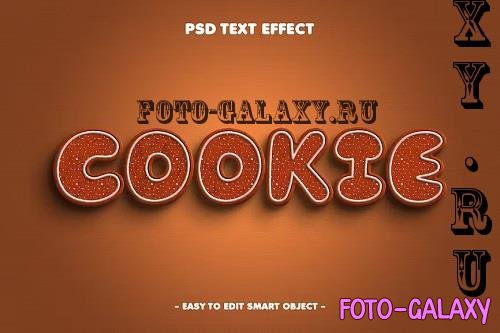 Cookie Editable Psd Text Effect - B49Q9ZW