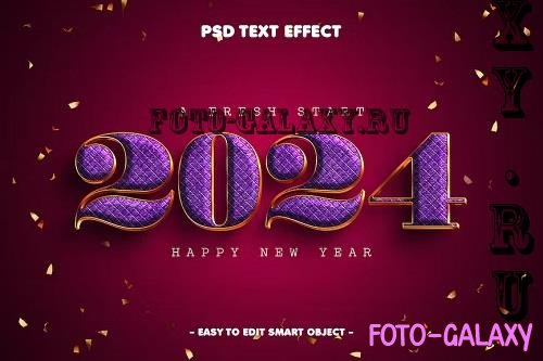New Year 2024 Luxurious Text Effect Psd - ZBKVGR4