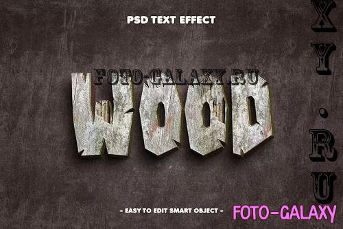 Wood Texture Editable Text Effect - D5WG3KB