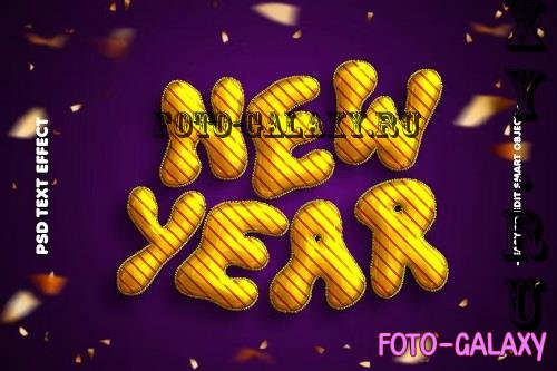 New Year 2024 Balloon Text effect Layer Style - 5J3Y4F5