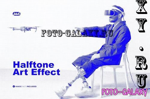 Halftone Art Photo Effect - 8R3VKP2