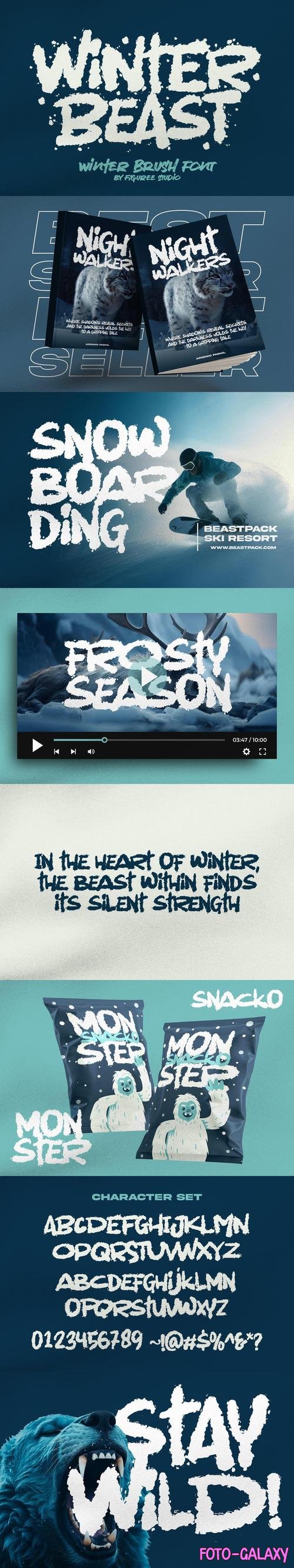 Winter Beast - Strong Brush Font
