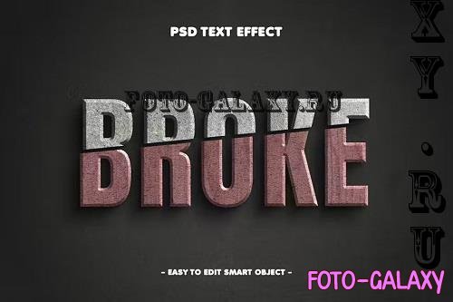 Broke Concrete 3D Layer Style Text Effect - GMGF7EP