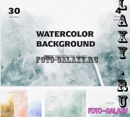 Procreate Watercolor Brushes for BG - 10850677