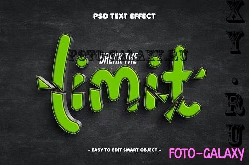 Break The Limit Psd 3D Text Effect - 3LGSTVC