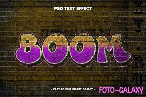 Graffiti Boom Spray Text Effect - X7KCLNH