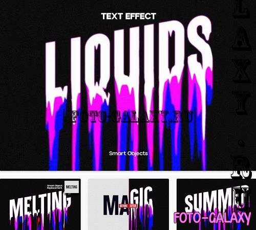 Liquid Melting Text - AWJCW94